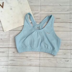 UNDER ARMOUR Baby Blue Sports Bra Unlined MEDIUM